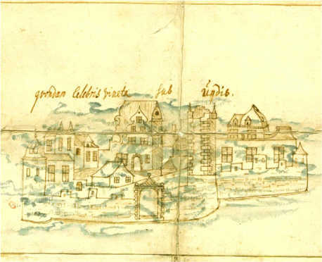 Vineta auf der Matrikelkarte von Koserow und Damerow, 1693, Quelle: Landesarchiv Greifswald, Rep.6a CIb 28 