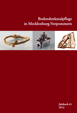 Umschlag Band 61, Bodendenkmalpflege in Mecklenburg-Vorpommern, Jahrbuch 2013